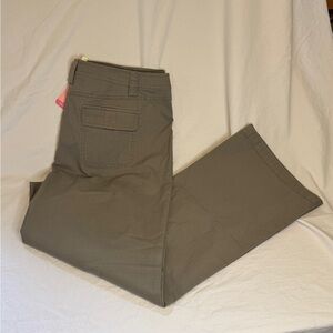 Sigrid Olsen Women's Olive Chinos